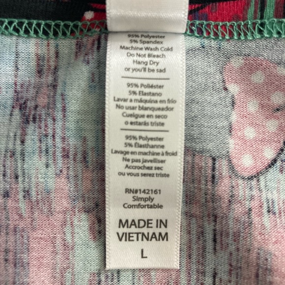 LuLaRoe Disney Classic T, Size L - Picture 3 of 5